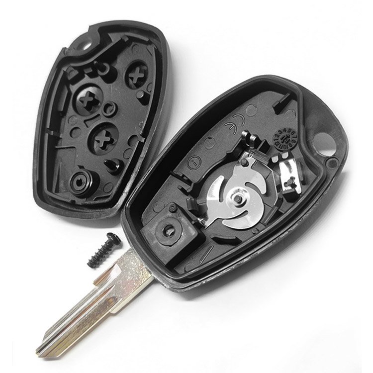 Topbest 3 Button Key Shell Case with VAC102 blade bettey clamp For R-enault Duster Logan DACIA Sandero Fluence Clio Kangoo car k