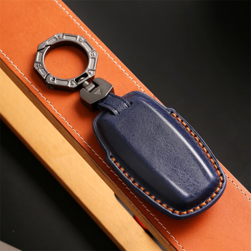 Genuine Leather Car Key Case Cover for Haval Jolion Jollein F7 H6 Jolyon F7H Dargo accessories Keys Handmade Car key Shell