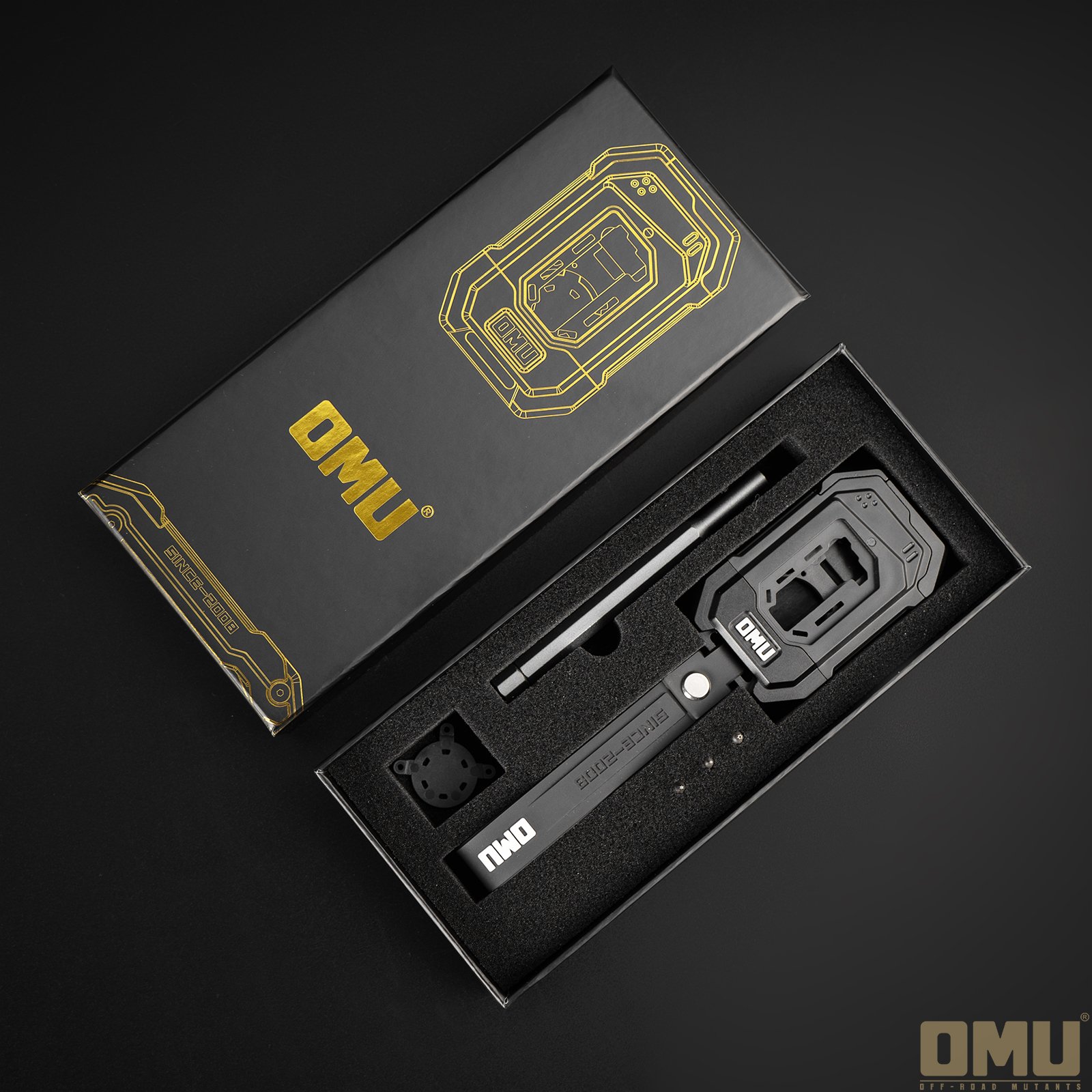 OMU Key Case For Jeep Wrangler JL Aluminum& Carbon fiber key case cover for Jeep Gladiator Pickup JT Offroad car accessories