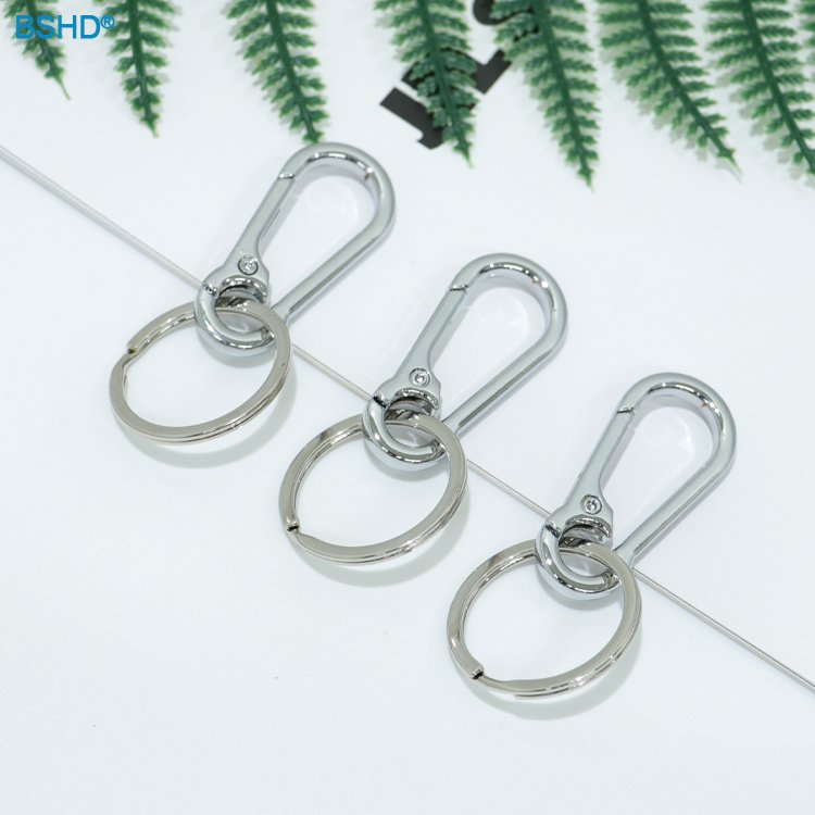 Ship Immediately Outdoor 70mm Metal Carabiner Keychain Safety Snap Hook 24mm Key Ring Accessories Buckle Clip Keychains