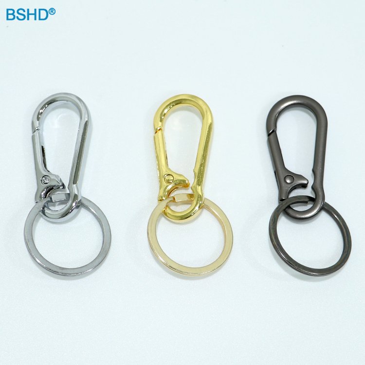 Ship Immediately Outdoor 70mm Metal Carabiner Keychain Safety Snap Hook 24mm Key Ring Accessories Buckle Clip Keychains