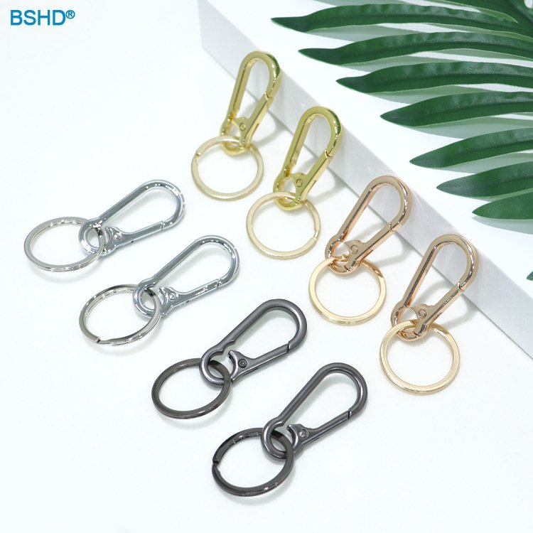 Ship Immediately Outdoor 70mm Metal Carabiner Keychain Safety Snap Hook 24mm Key Ring Accessories Buckle Clip Keychains
