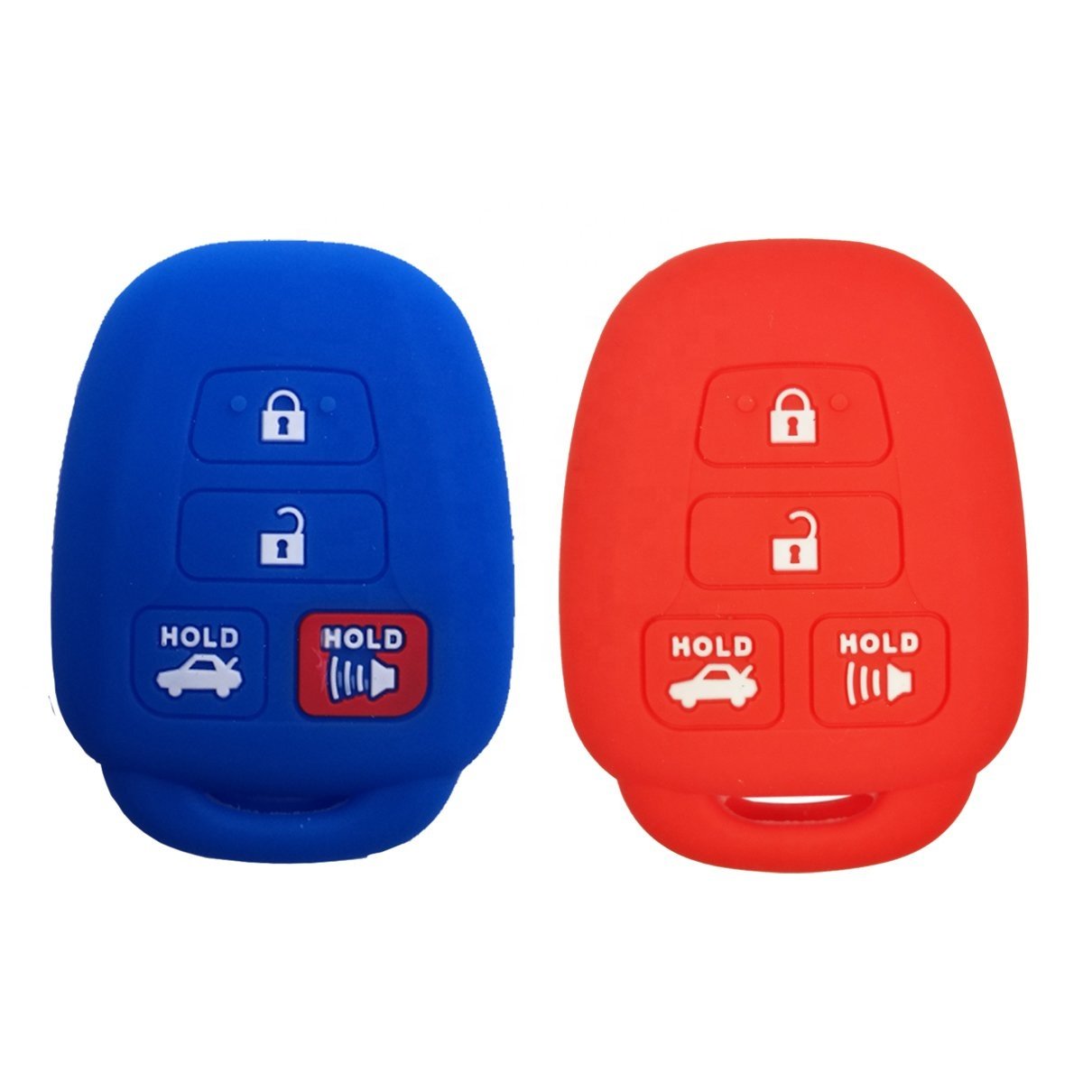 Silicone Car Key Cover Case for TOYOTA Avensis Camry Corolla 3 Button Remote Key Holder Bag Protection Car Accessory