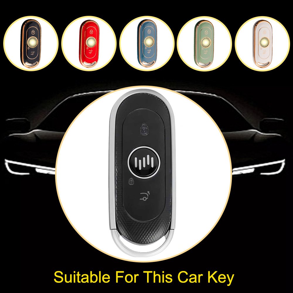 Innofit WMA1 High Quality Supplier Car Key Shell TPU For WM W6 EX5 E5 EX6 Plus New Design Gold Edge Auto Accessories