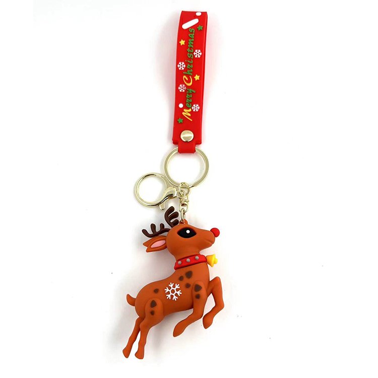Christmas Limited Metal Keychain Exquisite Craft Business Gift Holiday Decoration Exquisite Gift Home Car Key Accessories