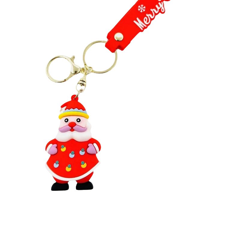 Christmas Limited Metal Keychain Exquisite Craft Business Gift Holiday Decoration Exquisite Gift Home Car Key Accessories
