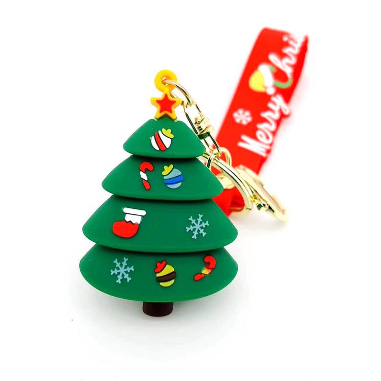 Christmas Limited Metal Keychain Exquisite Craft Business Gift Holiday Decoration Exquisite Gift Home Car Key Accessories