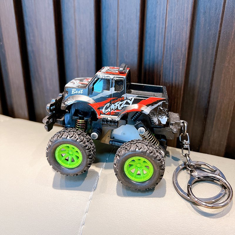 Sanli Motorcycle Keychain Cartoon Doll School Bag Pendant Couple Car Keychain Accessories Small Gift Wholesale