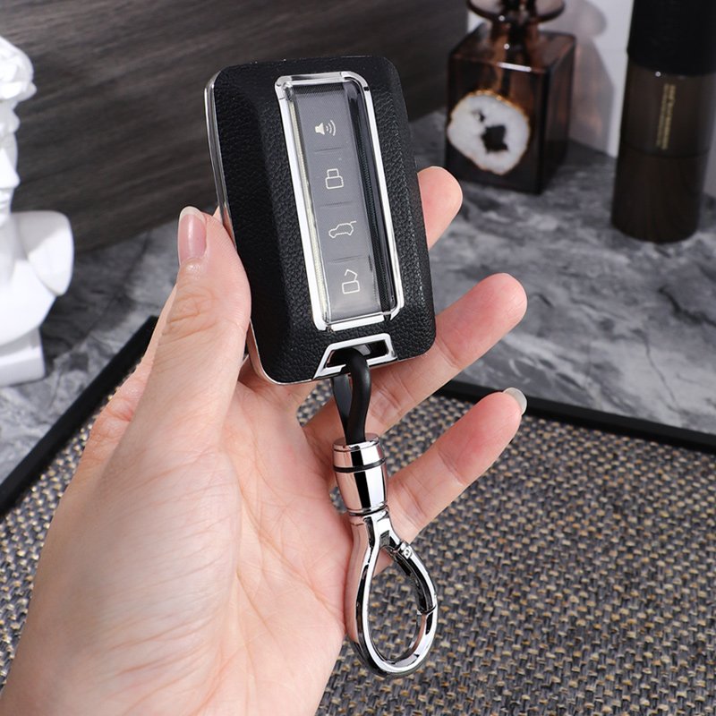 For TANK leather Key Fob Cover 2/3 button key shell fit for TANK 300/400/500/600/700 car key cover case