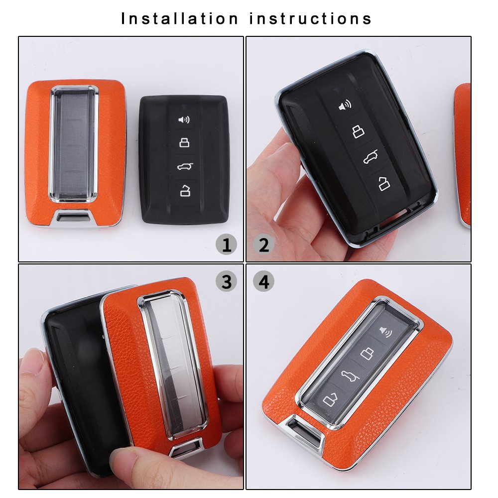 For TANK leather Key Fob Cover 2/3 button key shell fit for TANK 300/400/500/600/700 car key cover case