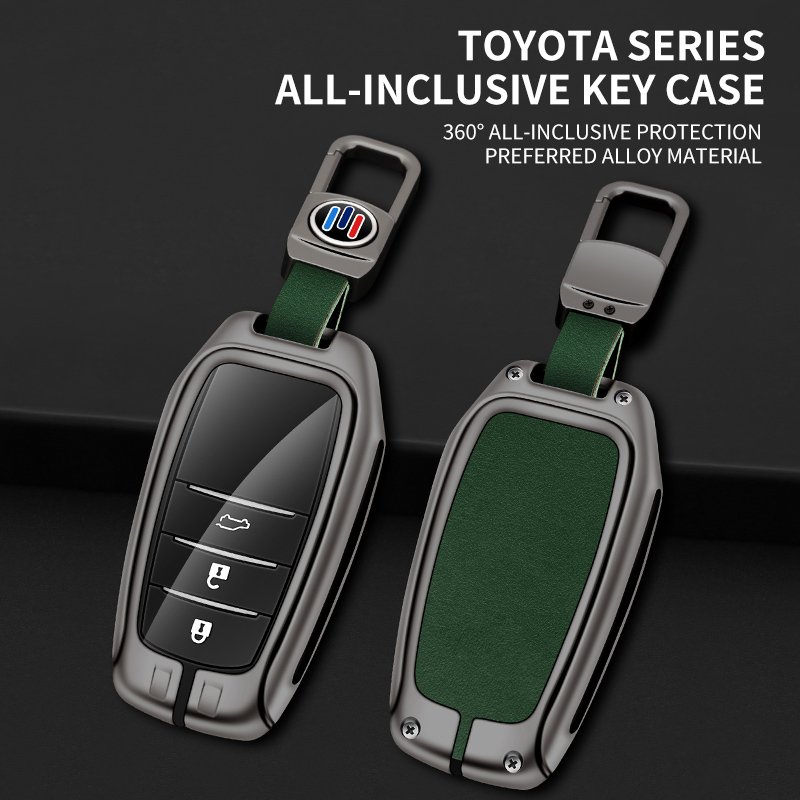 Zinc Alloy Leather Car Key Cover For toyota Fashion Key Case for toyota