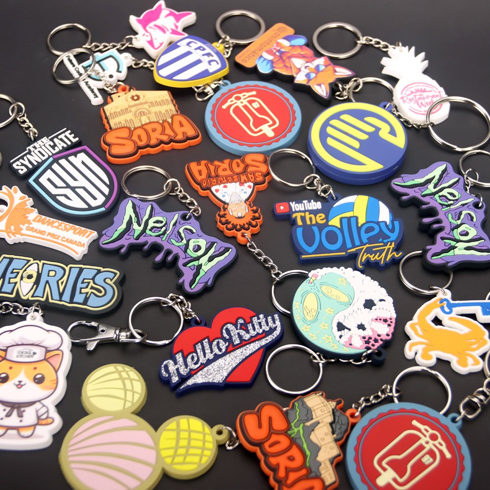 Promotional Gift Bag Car Pendant Accessories Soft PVC Soccer Football Key Chains 3D Rubber Jersey Key Chain