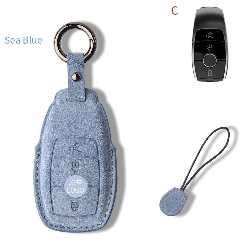 Car Accessories Fashion Protector Smart Car Key Case Cover For Mercedes Benz C-class E-class Remote Keychain Accessories