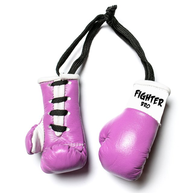 Car Hanging Mini Boxing Gloves Keychain FIGHTER BRO