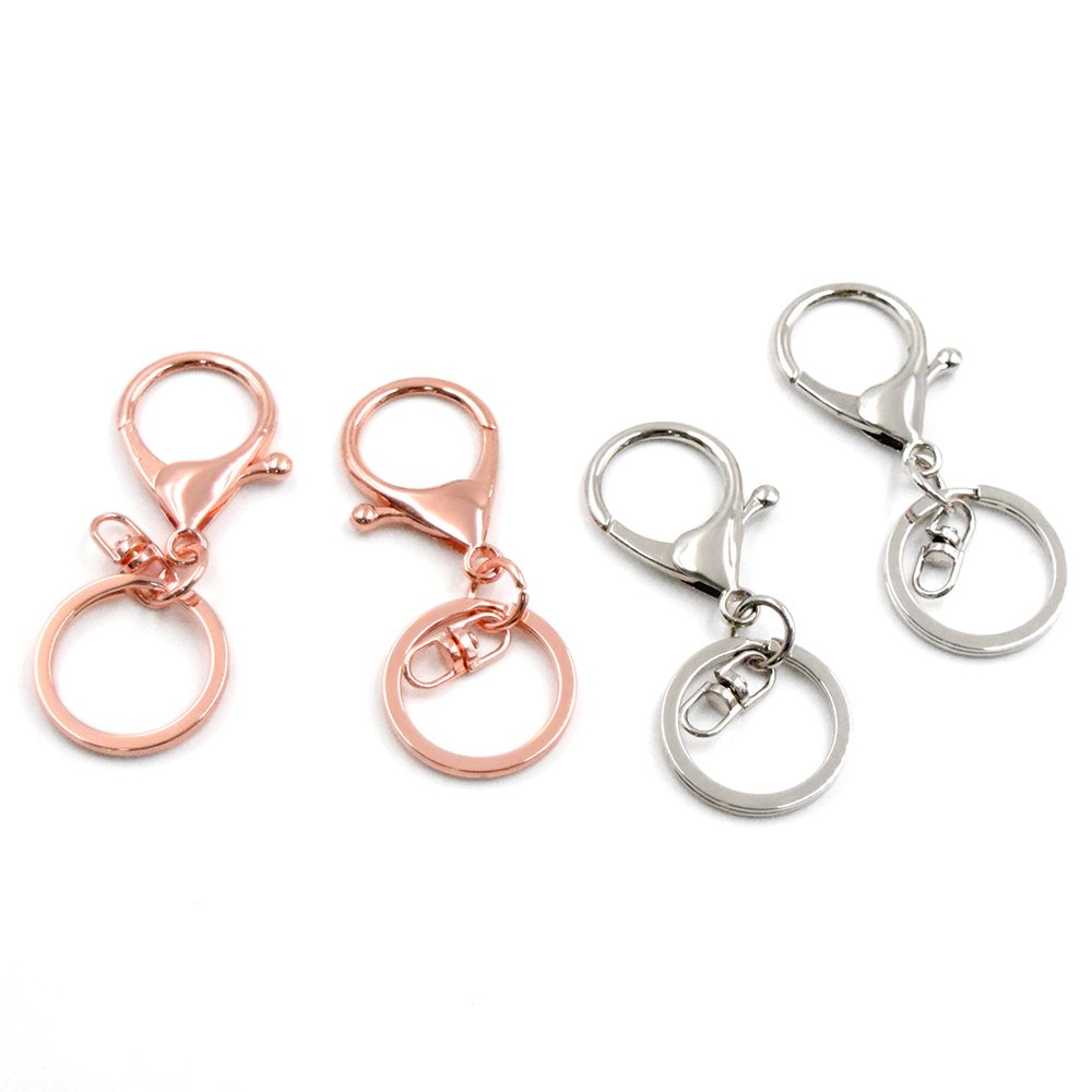Wholesale Custom DIY Stainless Steel Lobster Clasp Keychain Metal & Alloy Decorative Accessories with Key Chain