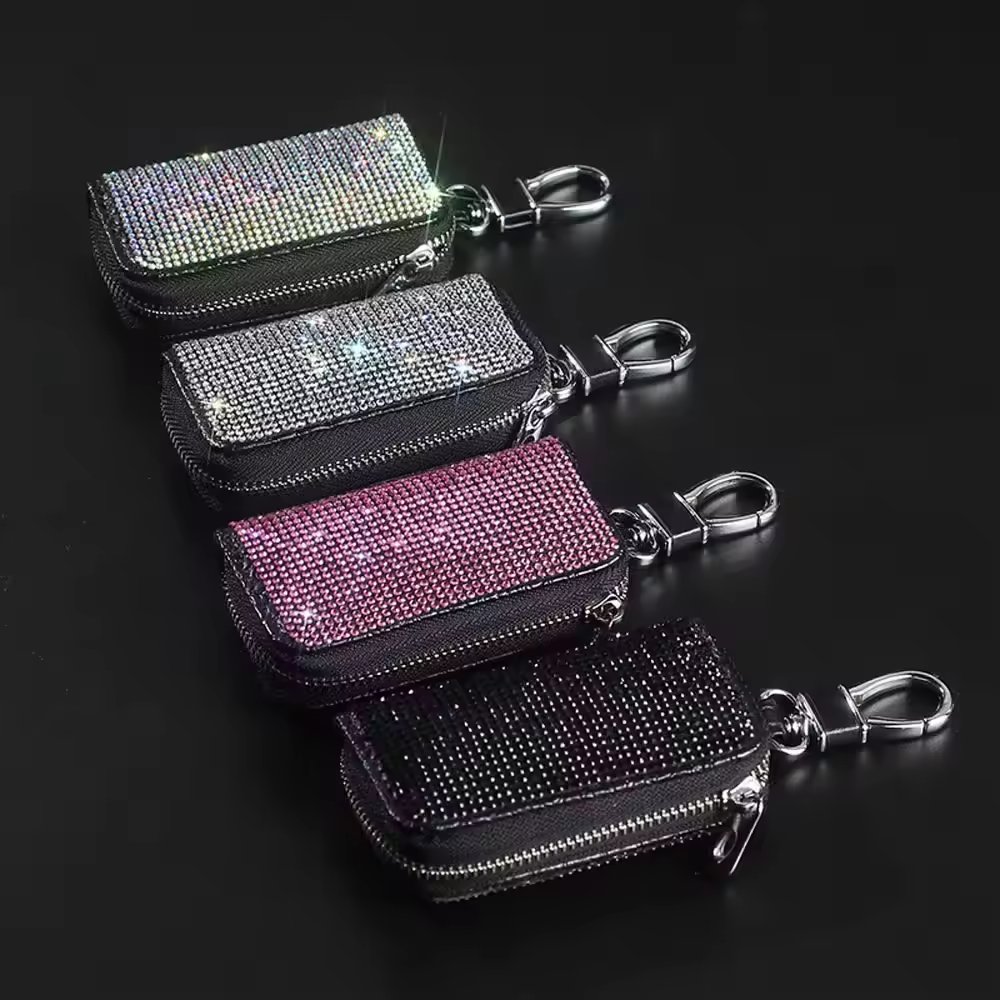 car key case auto holder shell remote cpver keychain purses styling car accessories interior for women