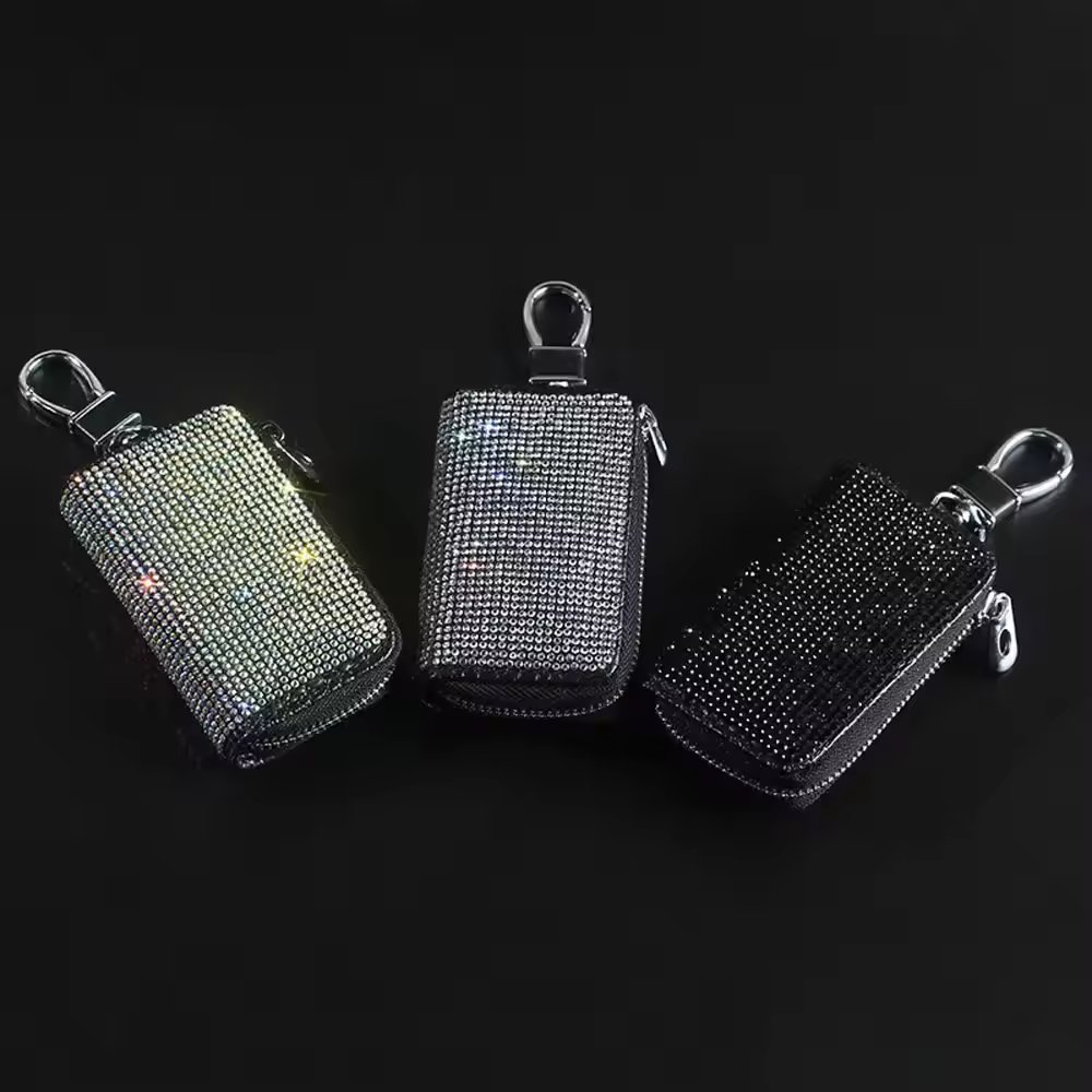 car key case auto holder shell remote cpver keychain purses styling car accessories interior for women