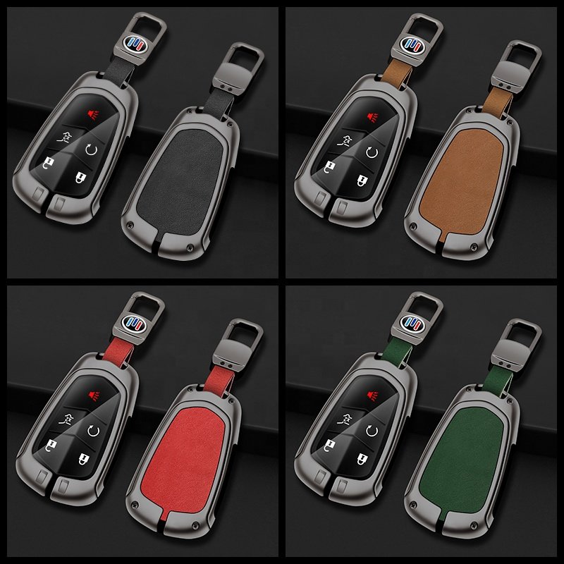 Metal Leather Car Key Case Cover For Supply Golden Supplier Swift Car Key Cover Cadillac