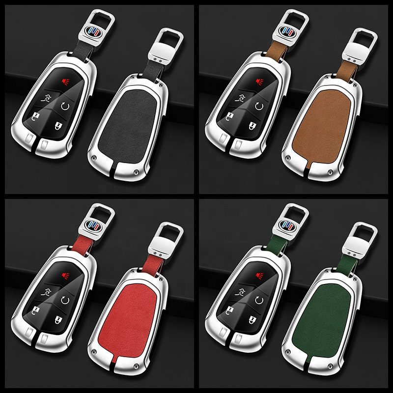Metal Leather Car Key Case Cover For Supply Golden Supplier Swift Car Key Cover Cadillac
