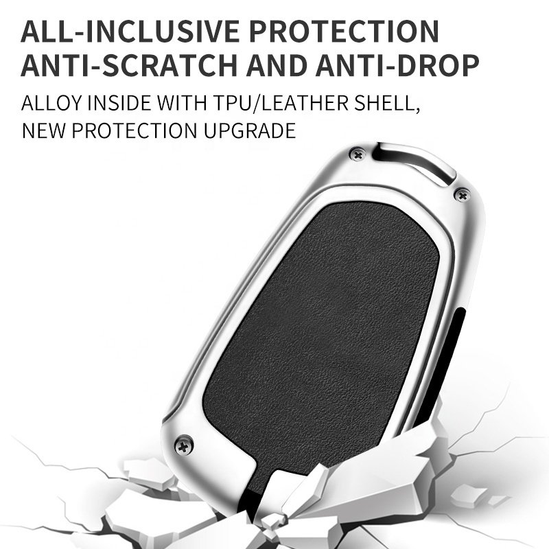 Metal Leather Car Key Case Cover For Supply Golden Supplier Swift Car Key Cover Cadillac