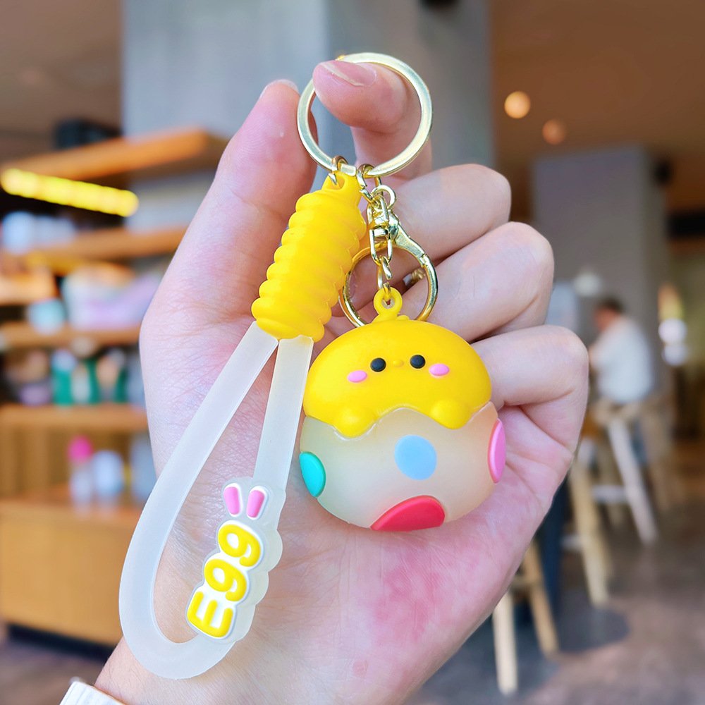 Creative glowing small animal keychains, cute doll pendants, bags, accessories, car chains, couples, small gifts wholesale
