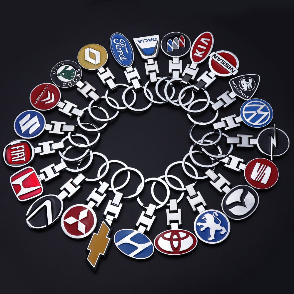 Wholesales Custom Metal Auto keyring Pendant Car Accessories Car Key Holder Car Keychain