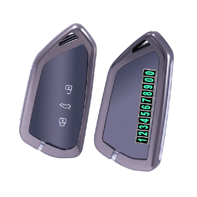 Metal car key accessories for Volkswagen golf and tiguan keychain metal car key case car key cover