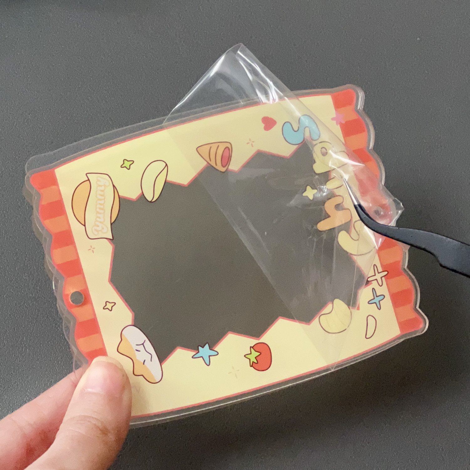 Personalized Photo Frame Key chain Transparent Laser Double Sided Pendant Custom Acrylic Charms Picture Insert Creative Keychain