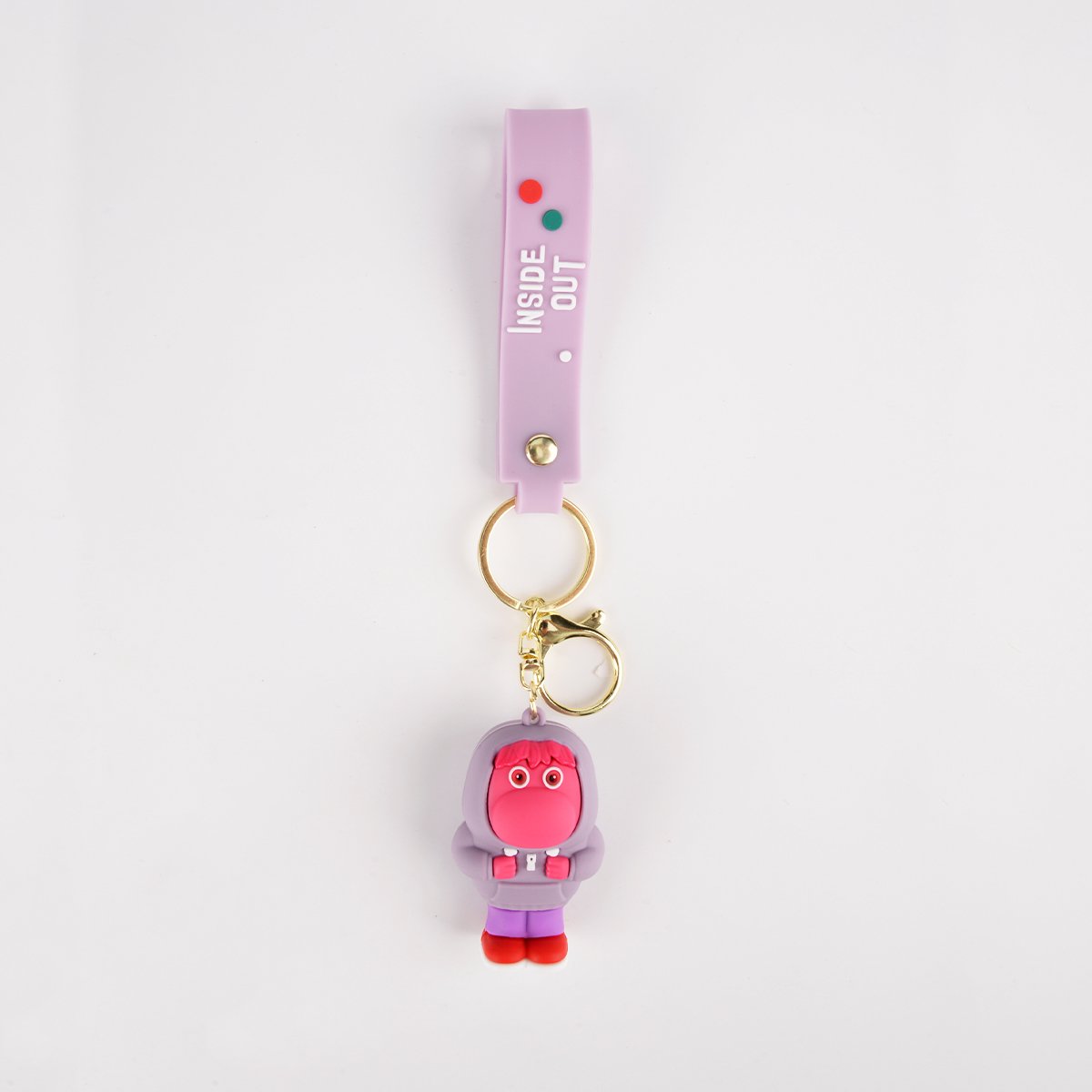 2024 New Arrivals Cute 3D Cartoon Movie Doll PVC Soft Rubber Figure Toy Key Chain Anime Car Bag Pendant Inside Out Keychain