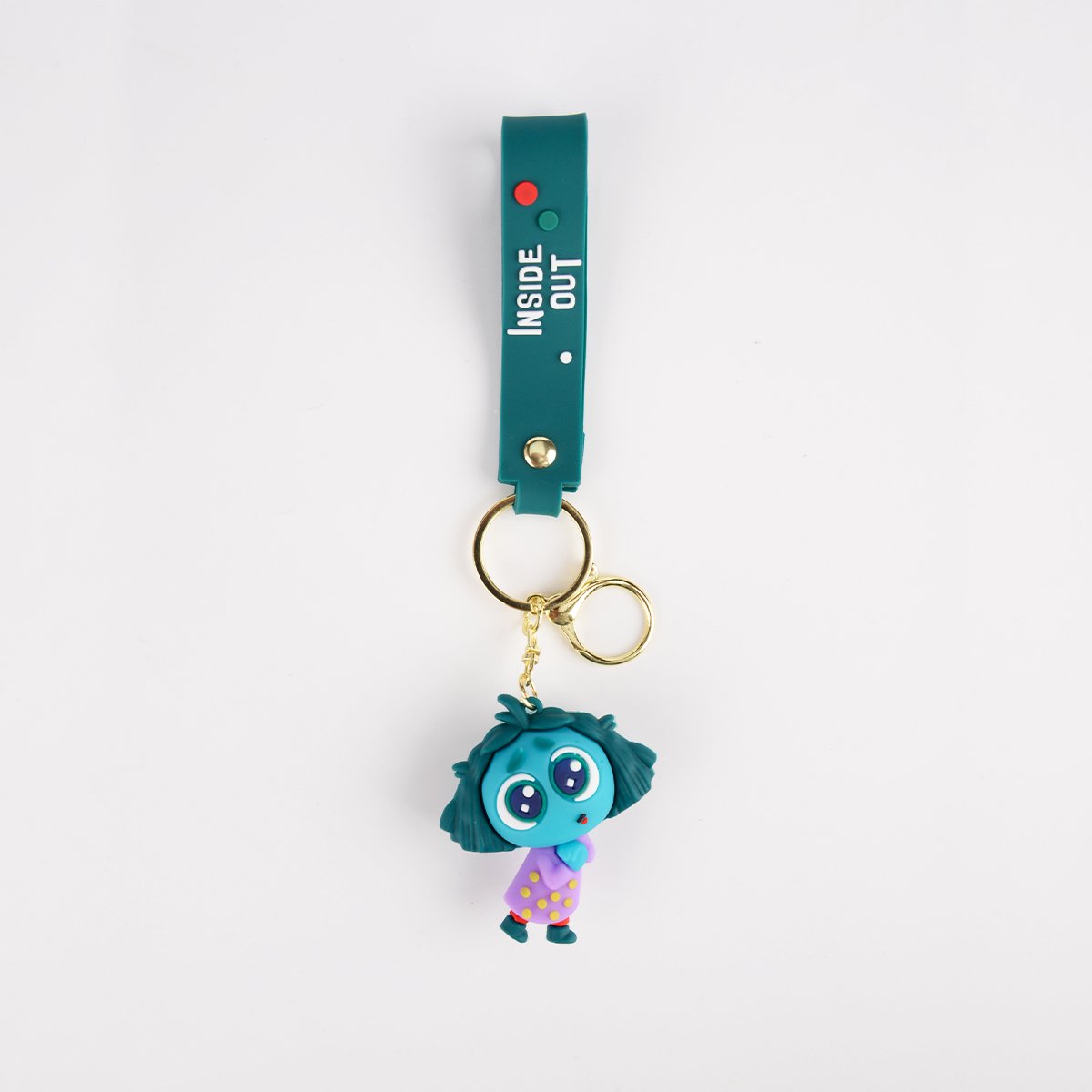 2024 New Arrivals Cute 3D Cartoon Movie Doll PVC Soft Rubber Figure Toy Key Chain Anime Car Bag Pendant Inside Out Keychain