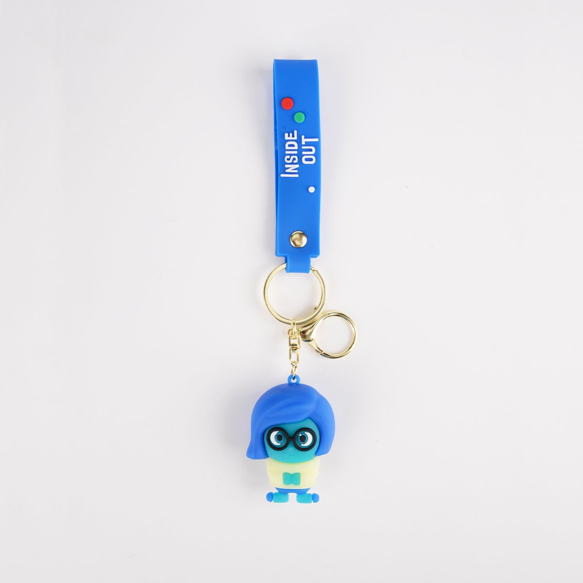 2024 New Arrivals Cute 3D Cartoon Movie Doll PVC Soft Rubber Figure Toy Key Chain Anime Car Bag Pendant Inside Out Keychain