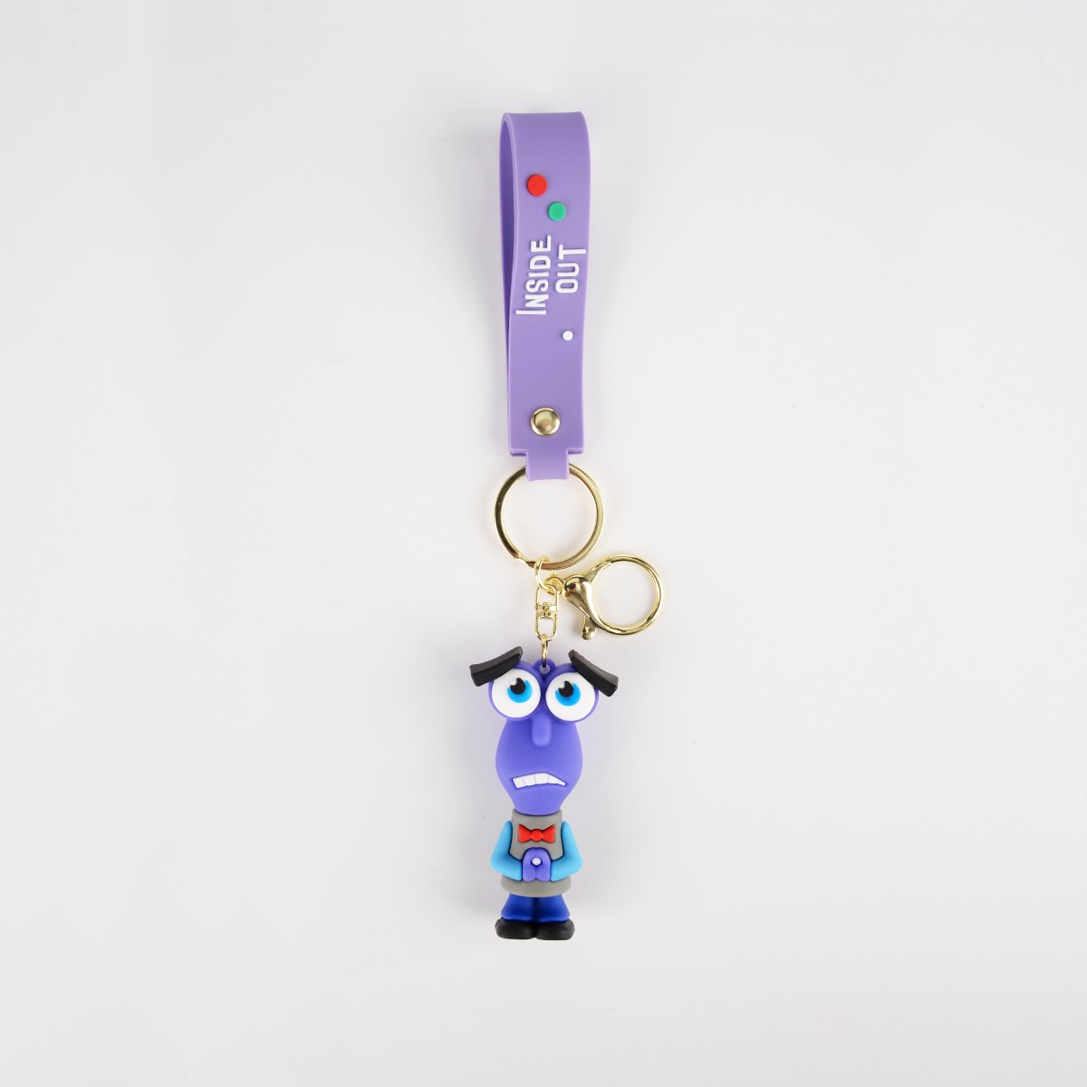 2024 New Arrivals Cute 3D Cartoon Movie Doll PVC Soft Rubber Figure Toy Key Chain Anime Car Bag Pendant Inside Out Keychain