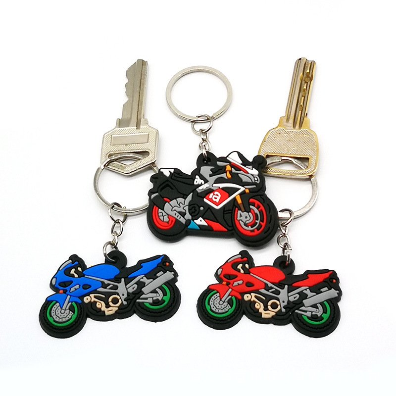 Custom wholesale personalized gifts rubber pvc car key chain keychain for gifts