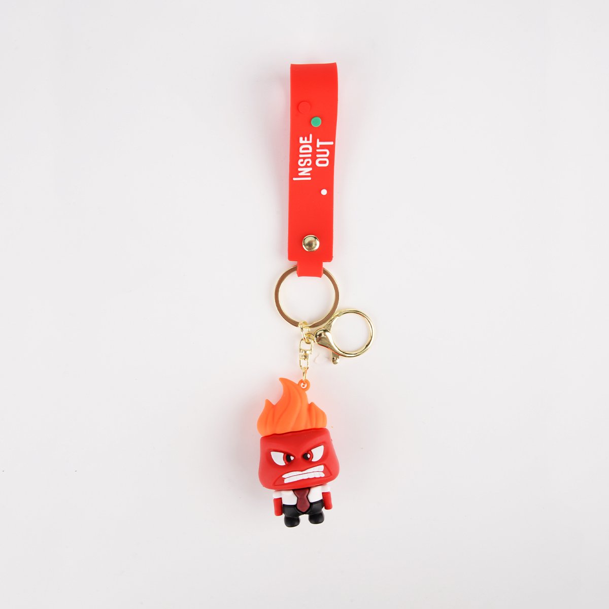 2024 New Fashion Cute Soft Rubber Keychain Cartoon Inside Out Car Key Kid's Bag Pendant Accessories 3D Key Chains