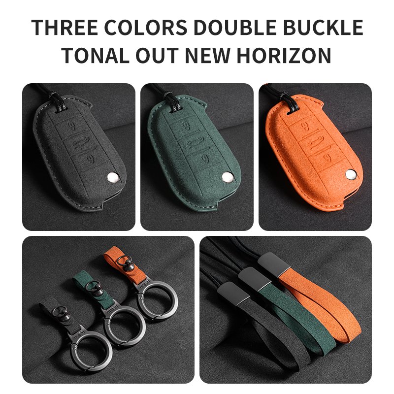 Customizable Soft Car Key Cover Fashionable Accessories for Citroen Cars