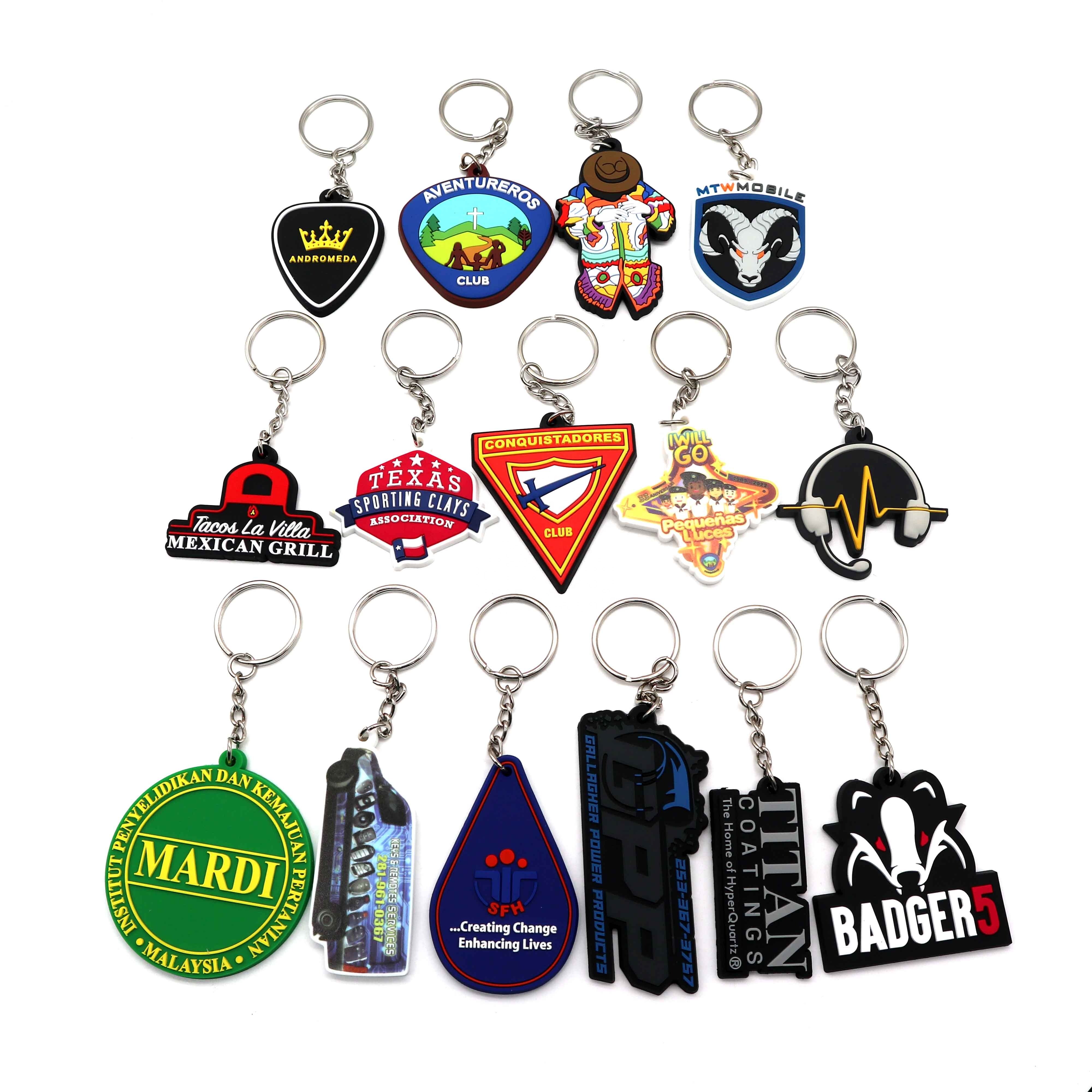 Mason Rubber key chain 3D silicone Rubber Key Ring rubber pvc keychain