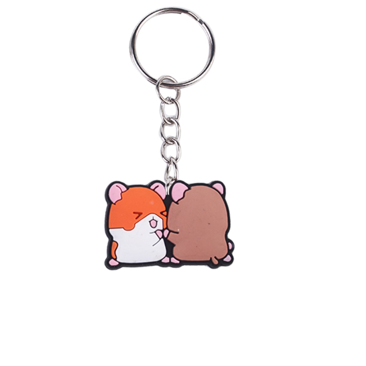 2024 New arrive PVC rubber festival promotional gift key chains Wholesale cartoon Animal key ring custom design Bag pendant