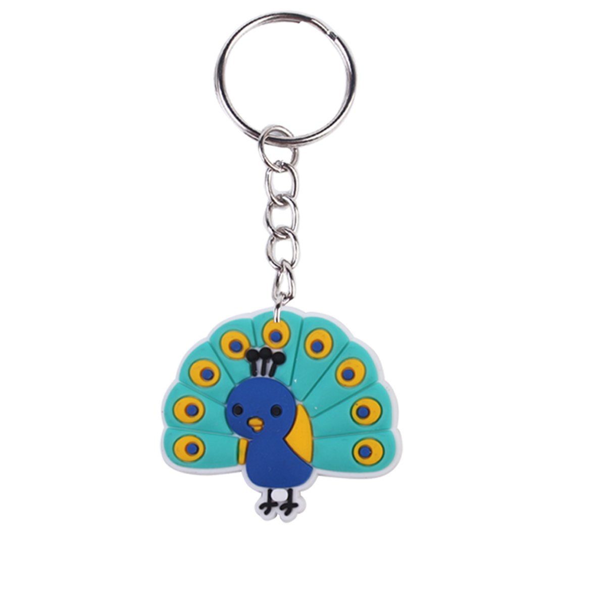 2024 New arrive PVC rubber festival promotional gift key chains Wholesale cartoon Animal key ring custom design Bag pendant