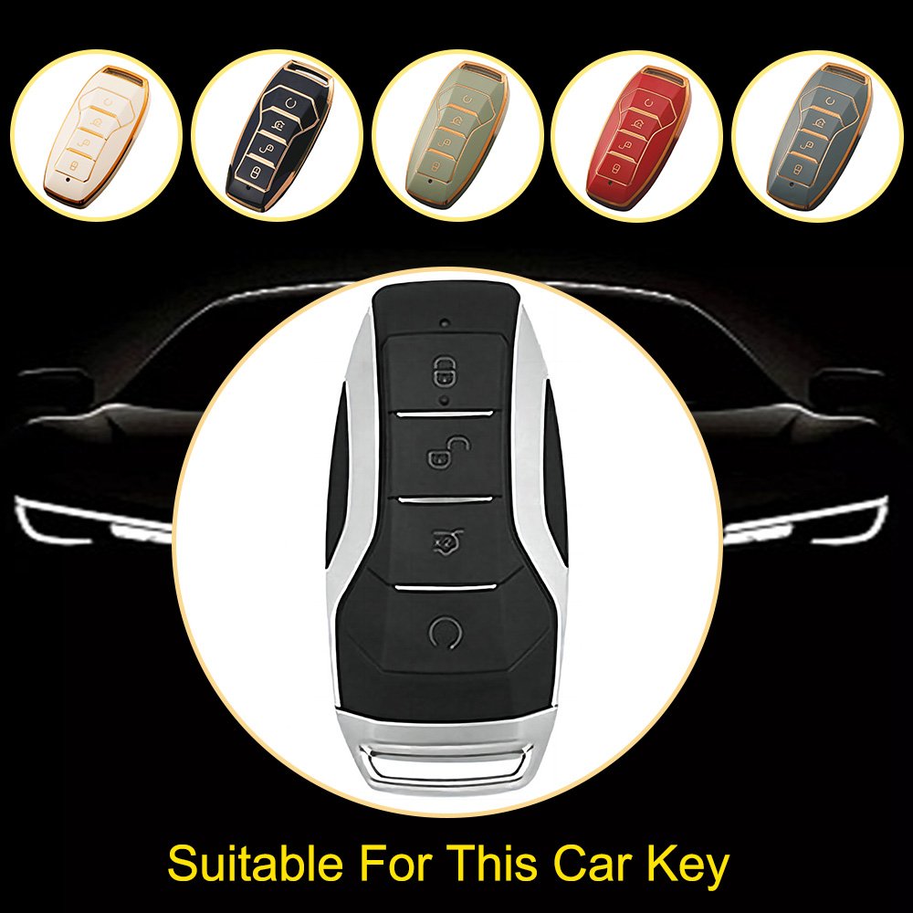 Innofit BYA1T1 Factory Stock TPU Car Key Sleeve For BYD Qin Song PLUS Dolphin Tang Han DM i Destroyer 05 Auto Accessory
