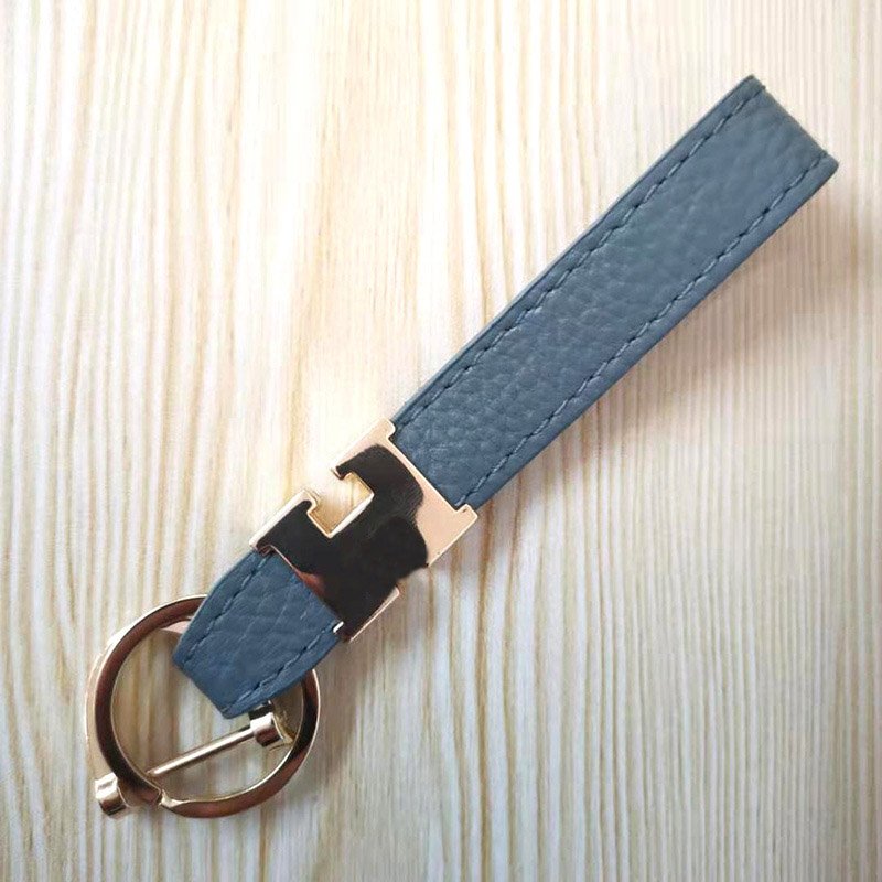 Wholesale Custom Luxury Design Genuine Keychain Accessories Key ring Key chain Car Leather Keychains