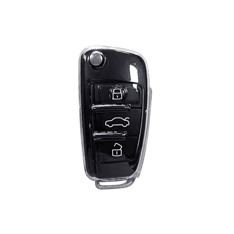 Soft TPU Car Key Fob Cover Remote Auto Key Case Cover Full Protection Design Fit For Audi Car Accessories