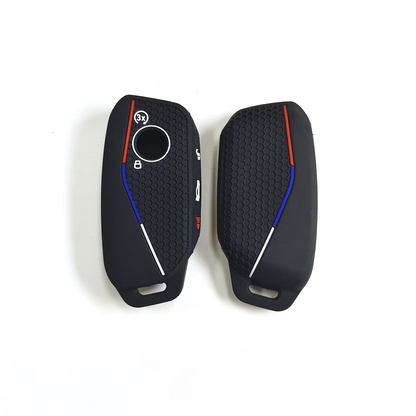 HOT sale Remote silicone CarKey protector case Smart control with grid Car Key cover For BMW X7 2023