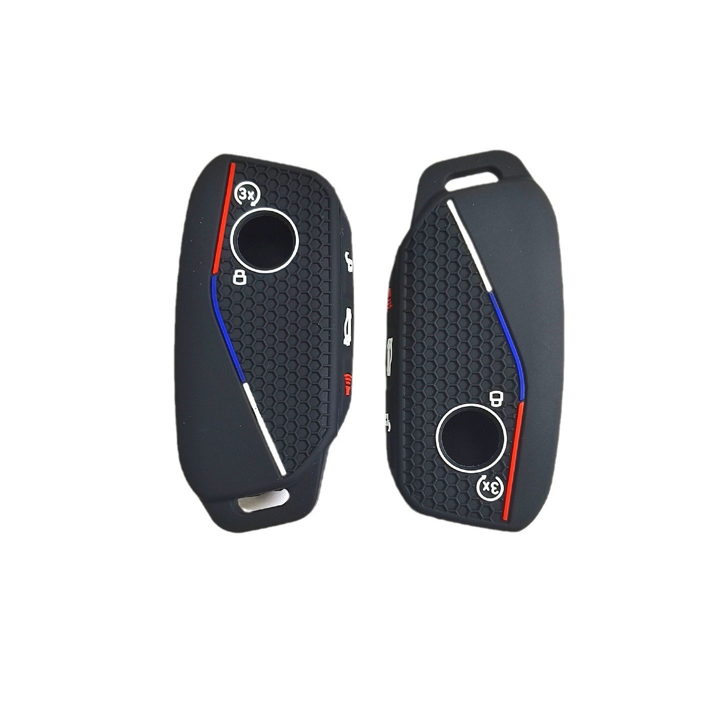 HOT sale Remote silicone CarKey protector case Smart control with grid Car Key cover For BMW X7 2023