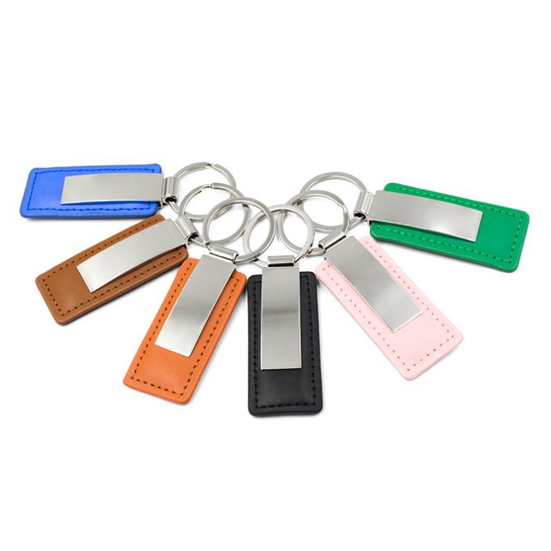 Key Chain Keychain Accessories Custom Logo Genuine Leather Customized Car Logo Key Chain Holder Keyring
