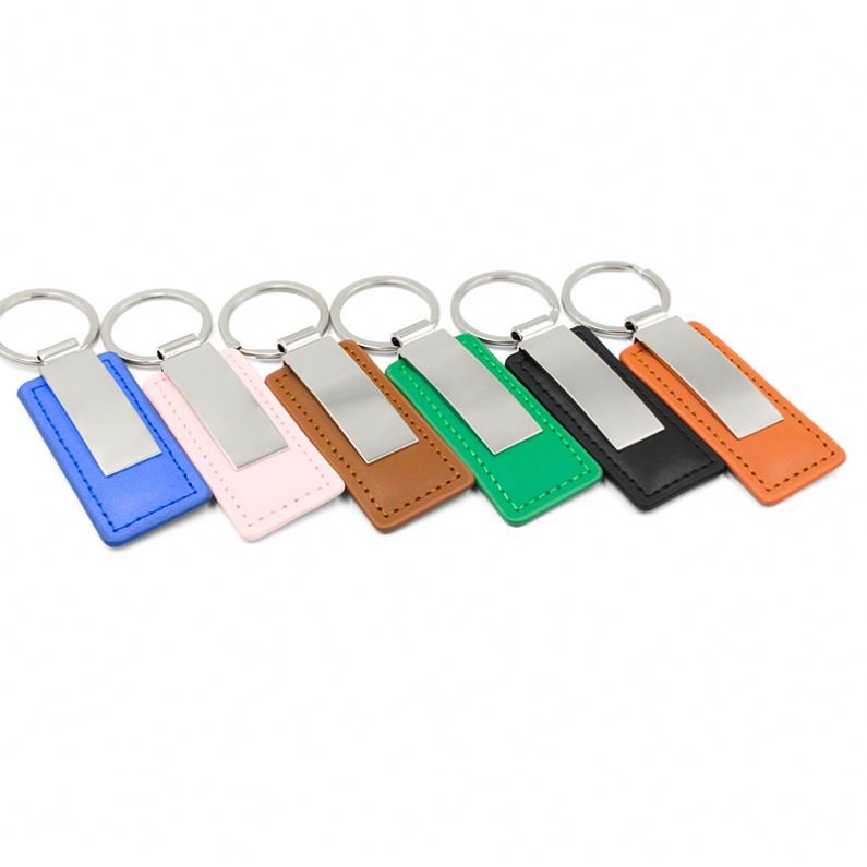 Key Chain Keychain Accessories Custom Logo Genuine Leather Customized Car Logo Key Chain Holder Keyring