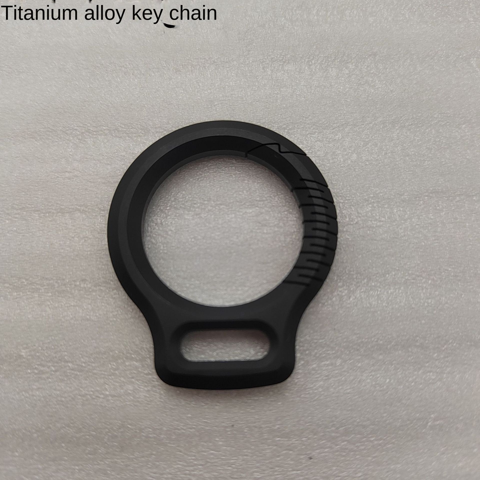Titanium Alloy Key Chain Men and Women's Car Key Ring with Personality Pendant Creative Simple Metal Keychain Accessory
