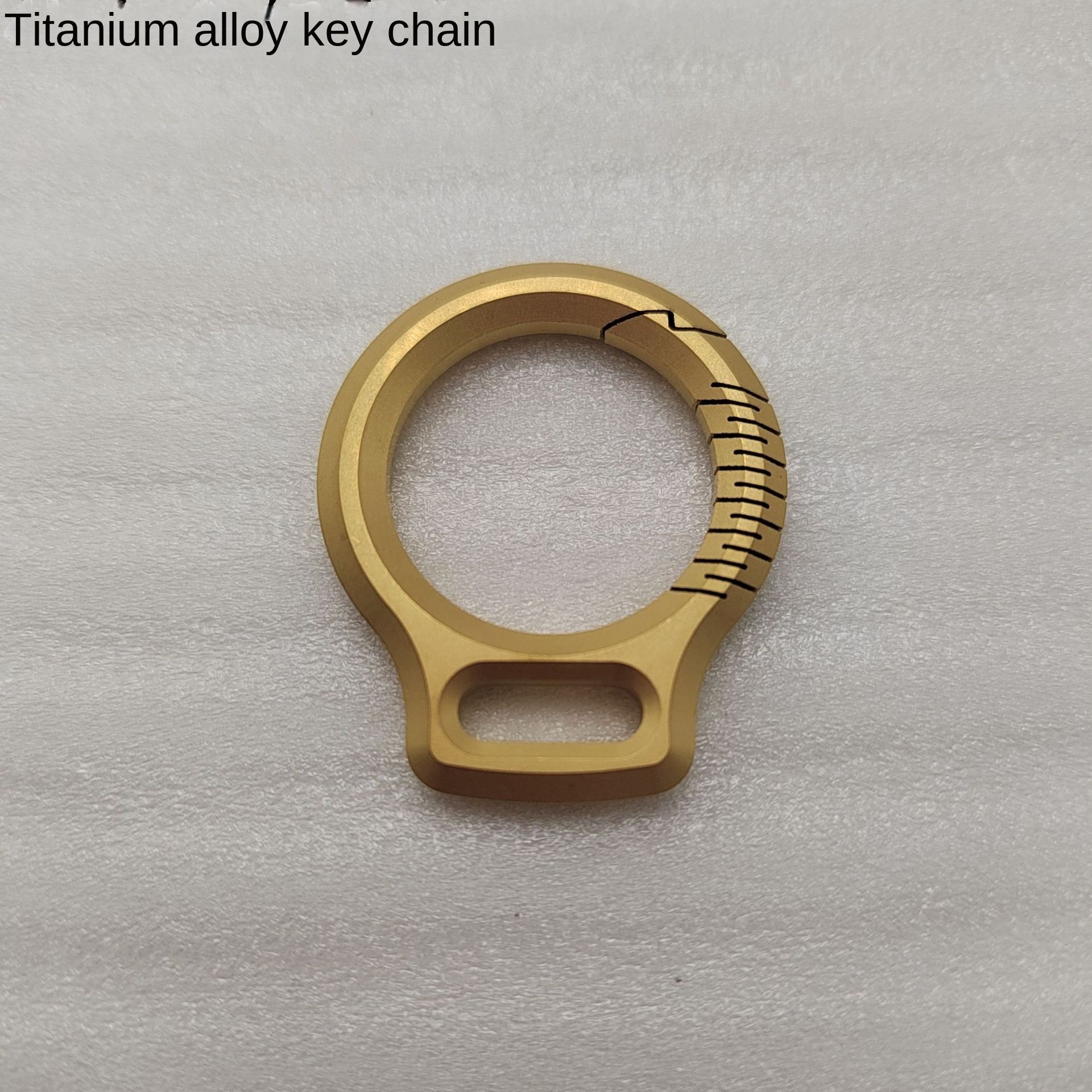 Titanium Alloy Key Chain Men and Women's Car Key Ring with Personality Pendant Creative Simple Metal Keychain Accessory