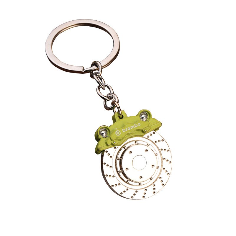 Promotion Custom LOGO Car Accessories 3D Turbo Shock Absorber Gear Brake Disc Wheel Hub Metal Keychain