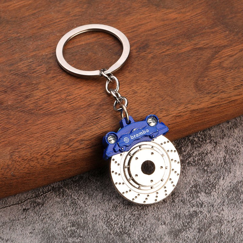 Promotion Custom LOGO Car Accessories 3D Turbo Shock Absorber Gear Brake Disc Wheel Hub Metal Keychain