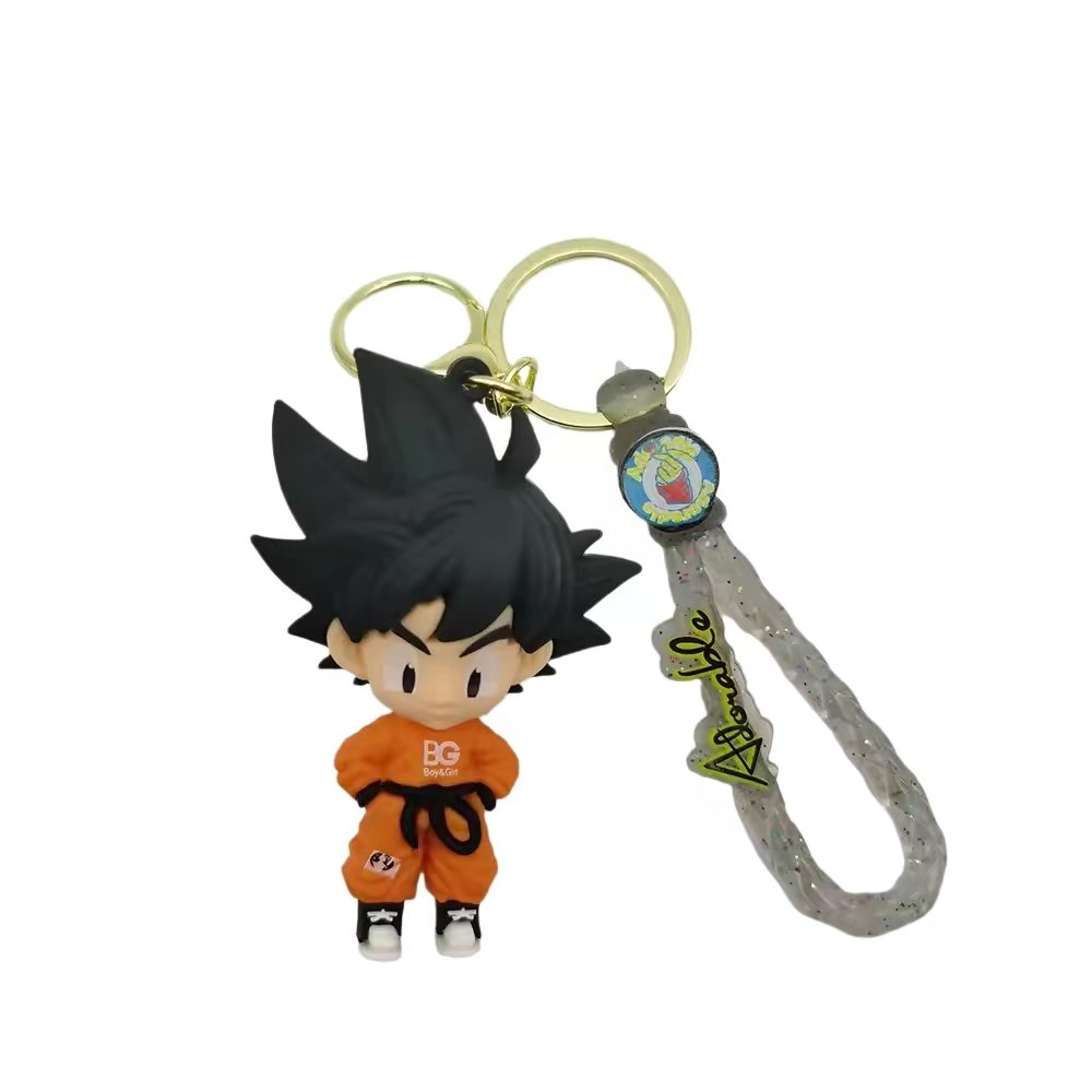 Wholesale Factory custom 3D Pvc rubber keychains Cartoon 3d Japanese Anime Doll Key Chain Car Key Bag Pendant
